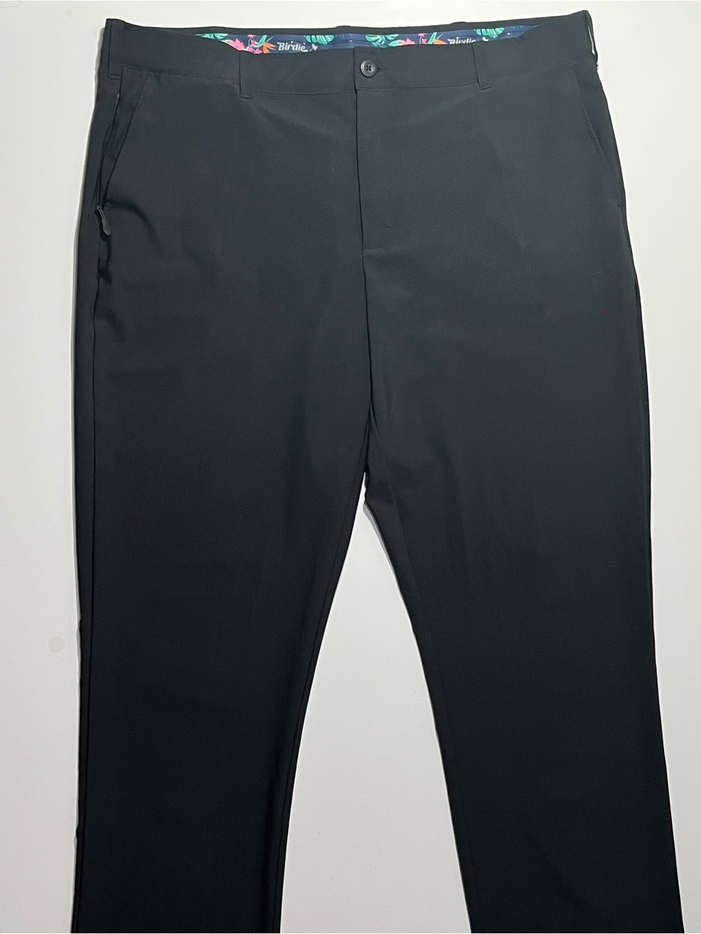 Birdie Bound Chino Golf Pants, Straight Leg, Lightweight, 40x32, Black